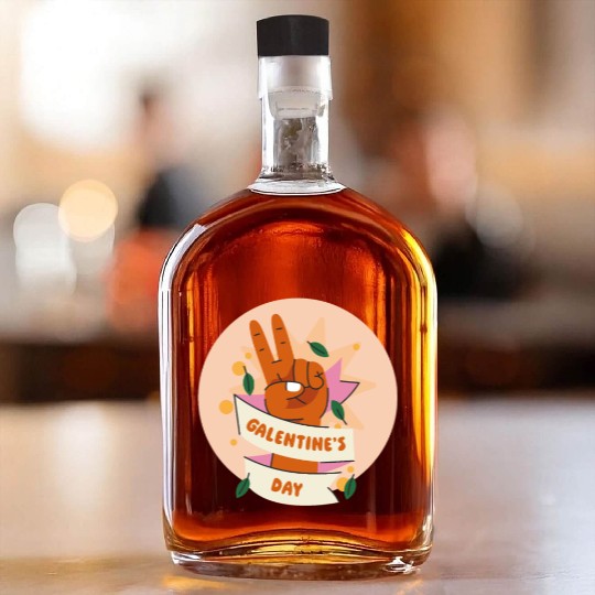 Be My Galentine. Galentine's Day Whiskey Bottles