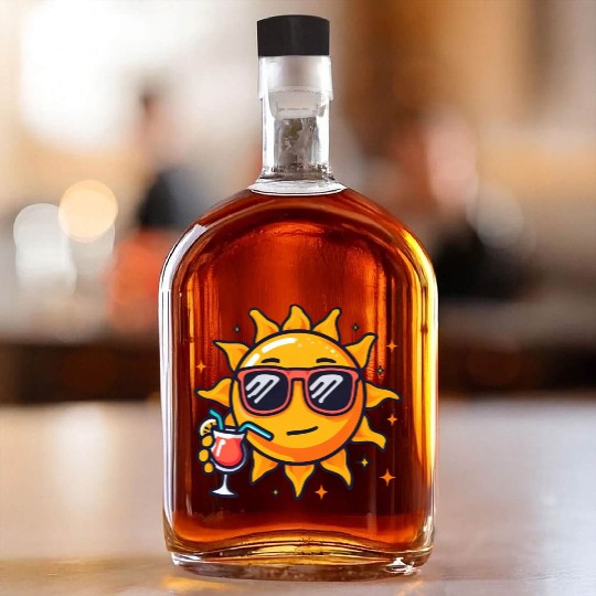 Sun cocktail relaxation star sun Whiskey Bottles