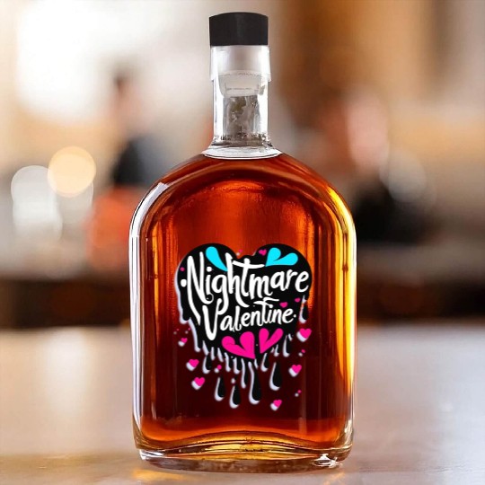 Nightmare Valentine No. 4 - Scary Love Whiskey Bottles