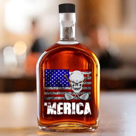 Merica Golf Whiskey Bottles