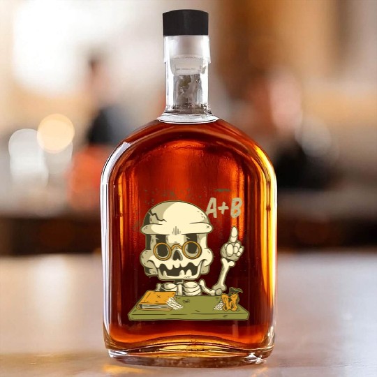 Halloween Costume Teacher Skeleton Whiskey Bottles