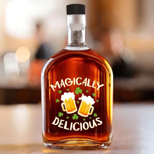 Magically Delicious Beer Drinking Irish Team St Whiskey Bottles