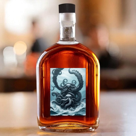Kraken Octopus Whiskey Bottles