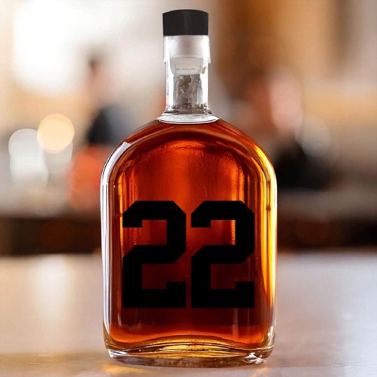 Sports Number 22 Whiskey Bottles