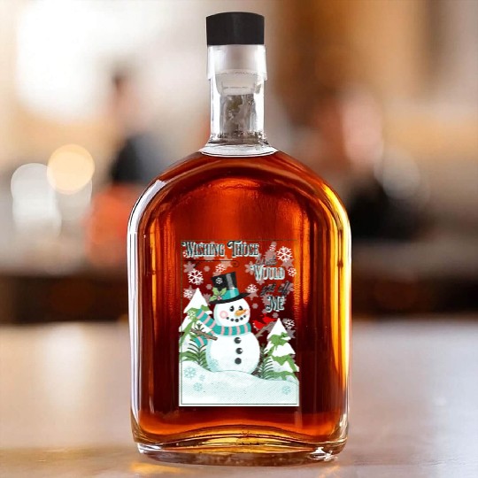 Funny Cranky Snowman Whiskey Bottles