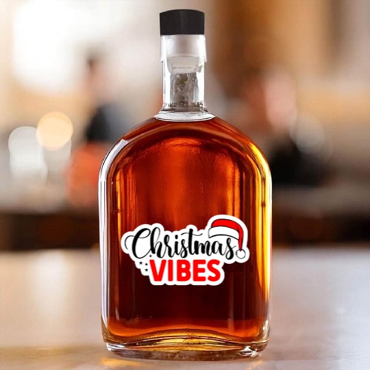 Christmas Vibes Unisex Garment Whiskey Bottles