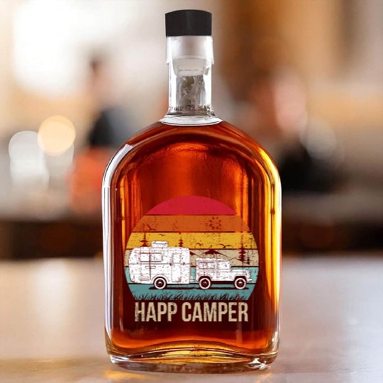 Happy Camper Whiskey Bottles