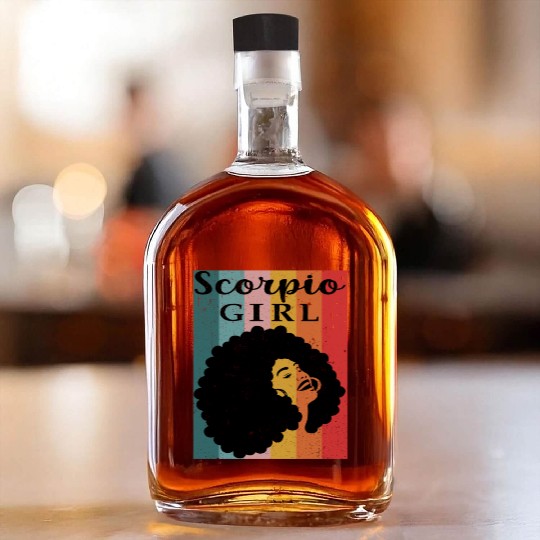 scorpio girl Zodiac Sign Astrology Horoscope Star Whiskey Bottles