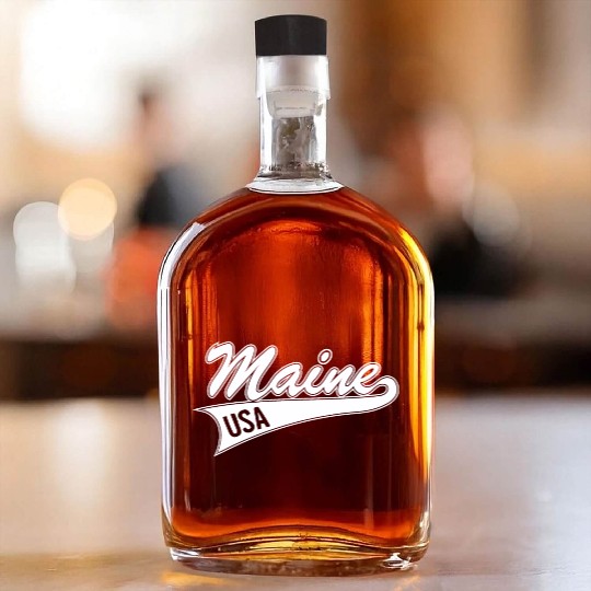 Maine USA Whiskey Bottles