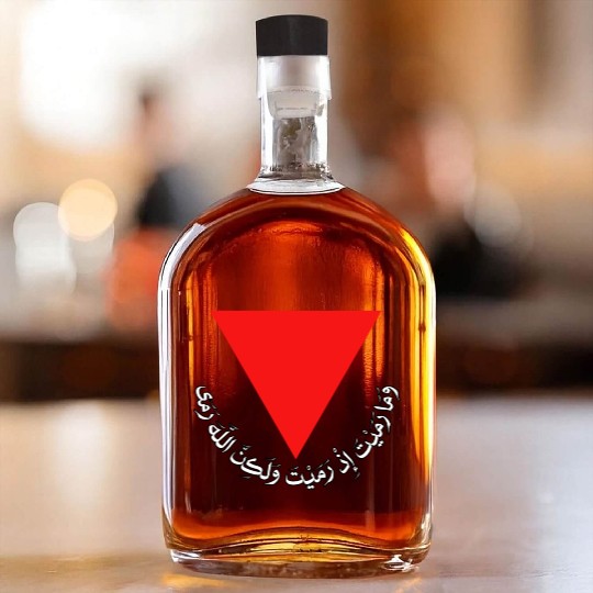 Red Triangle - Free Palestine Whiskey Bottles