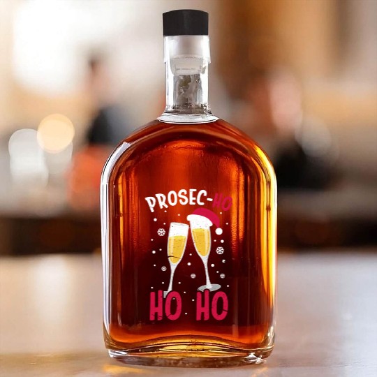 Prosec Ho Ho Ho Presecco Vacation Whiskey Bottles