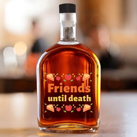 Friends until death Whiskey Bottles