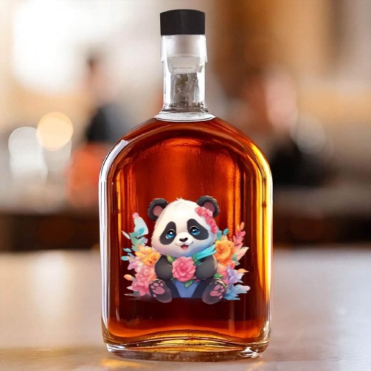 Bamboo Bliss Baby Panda Whiskey Bottles