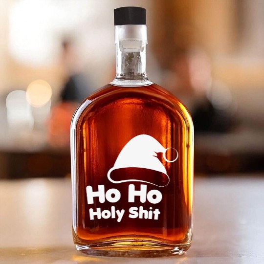 Ho Ho Ho Surprised Santa Whiskey Bottles