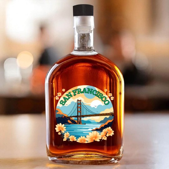 Golden Gate Bridge - San Francisco Whiskey Bottles