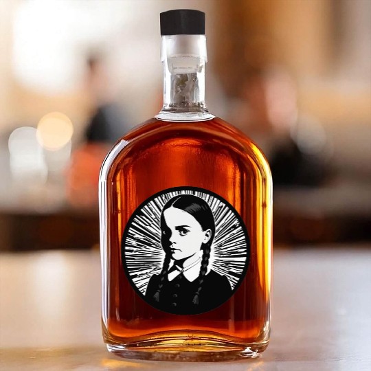 Wednesday Addams Whiskey Bottles