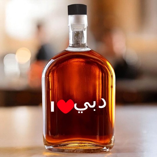 i love dubai Whiskey Bottles