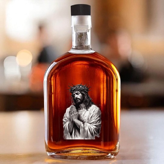 Jesus Is King Whiskey Bottles