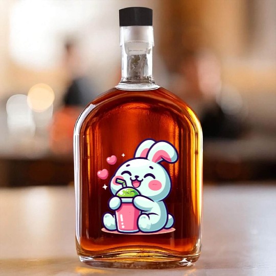 Rabbit Bubble Tea Kawaii Whiskey Bottles