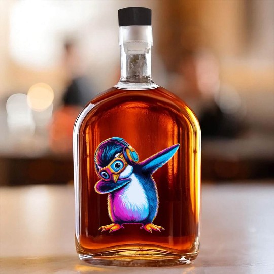 Dabbing Penguin - Hilarious Whiskey Bottles for Dab Enthusiast