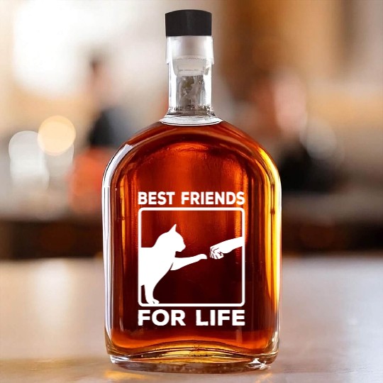 Cute Kawaii Cat Whiskey Bottles