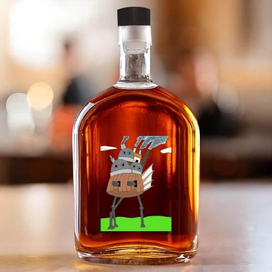 Steampunk Mechanical Moving Castle Whiskey Bottles