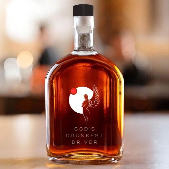 God's Drunkest Driver Whiskey Bottles