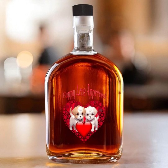 Puppy Love Approved Whiskey Bottles