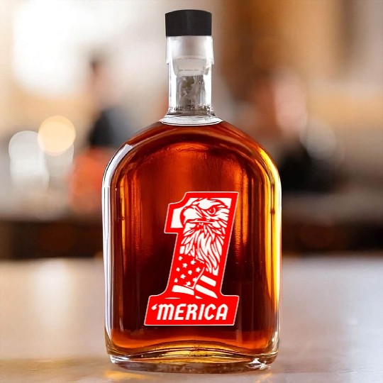 ‘Merica Eagle #1 © WhiteTigerLLC.Com Whiskey Bottles