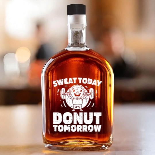 Fitness Donut Funny Donut Gym Whiskey Bottles