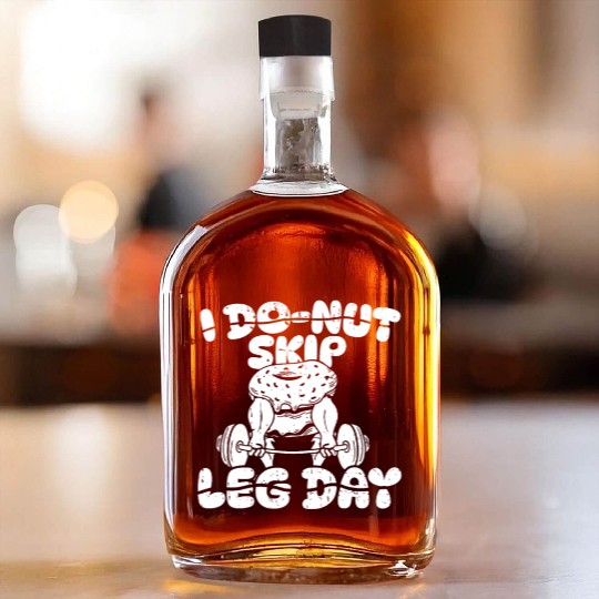 Fitness Donut Funny Donut Gym Whiskey Bottles