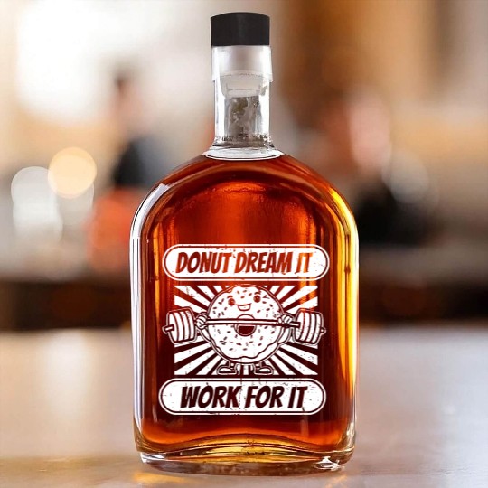 Fitness Donut Funny Donut Gym Whiskey Bottles