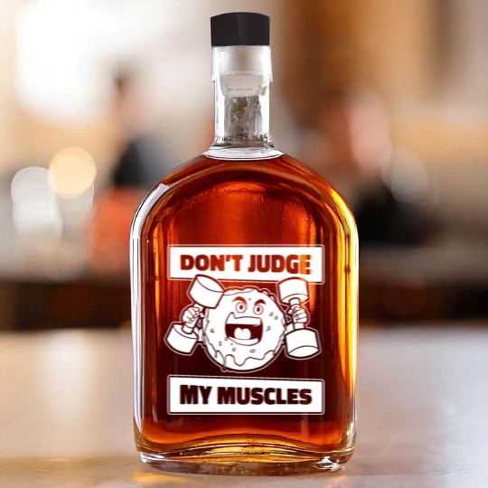 Fitness Donut Funny Donut Gym Whiskey Bottles