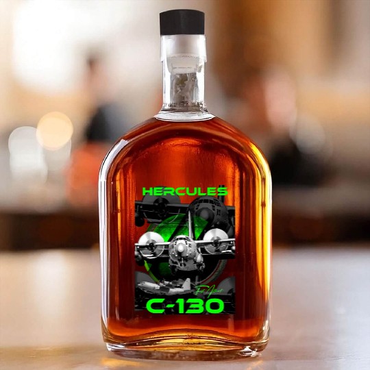C-130 Hercules Military Aircraft Whiskey Bottles