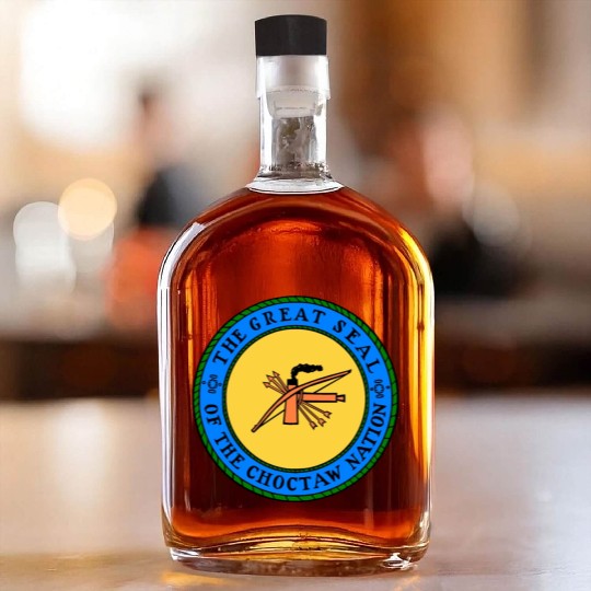 The Great Seal of Choctaw Nation of Oklahoma Whiskey Bottles