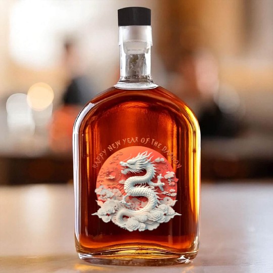 Fantasy Dragon: Happy New Year of the Dragon! Whiskey Bottles