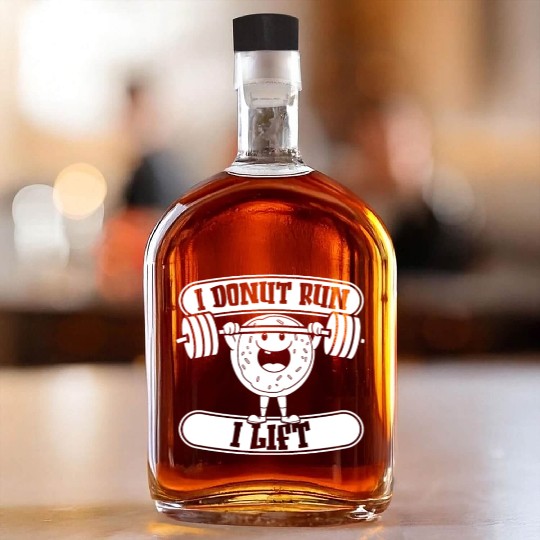 Fitness Donut Funny Donut Gym Whiskey Bottles