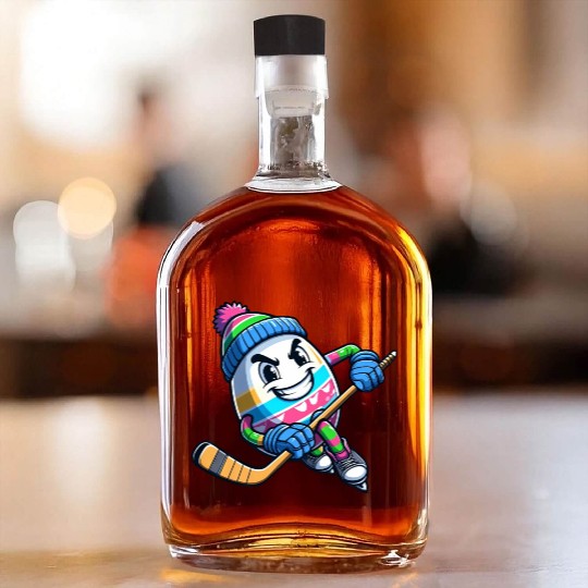 Easter Egg Hockey - Unique Gift for Players Whiskey Bottles