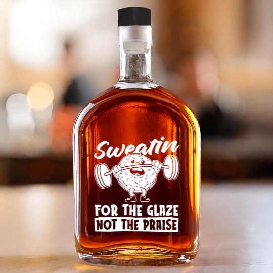 Fitness Donut Funny Donut Gym Whiskey Bottles