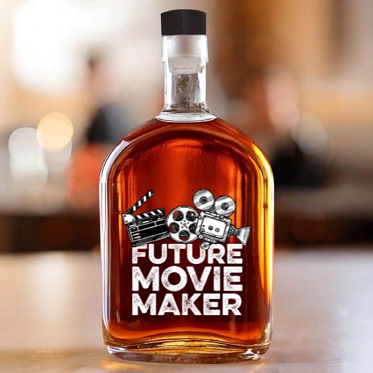 Future Movie Maker Film Director Gift Whiskey Bottles