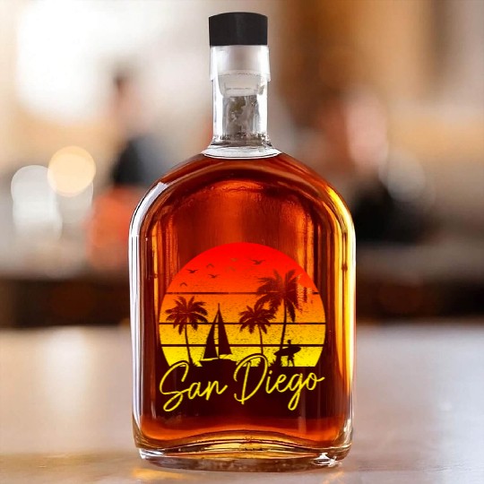 San Diego California Vintage Souvenir Whiskey Bottles