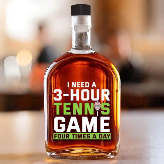 Funny Tennis PlayerTennis Lover Whiskey Bottles