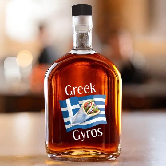 Greek Gyros Whiskey Bottles