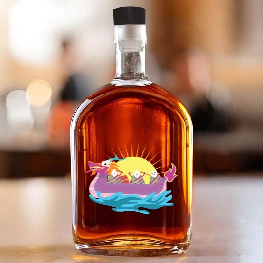 Chinese Dragon Boat Chinese Gift Whiskey Bottles