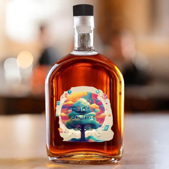 Stay positive Whiskey Bottles