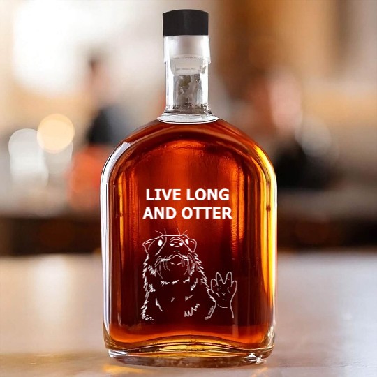 Long Live and Otter - White Whiskey Bottles