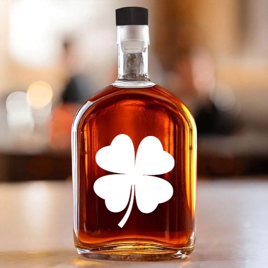 Irish Shamrock St Patricks Day St. Paddy's Whiskey Bottles