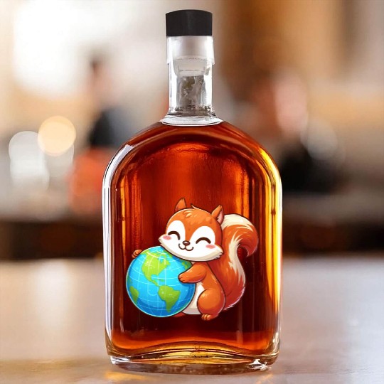 Squirrel for Environmental & Nature Conservation Whiskey Bottles
