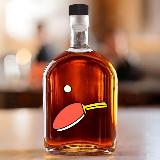 Ping Pong - Paddle & Ball Whiskey Bottles