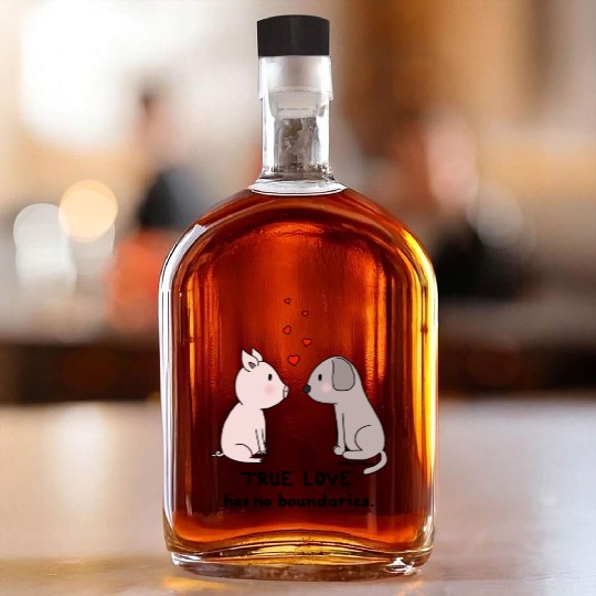True Love has No Boundaries Whiskey Bottles